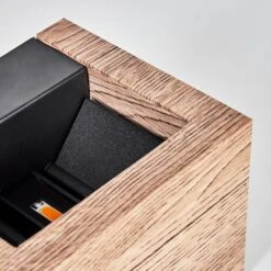 Marmorera Wandleuchte Holzoptik, Schwarz, 1-flammig -Lampe Verkäufe marmorera wandleuchte h3784723 5