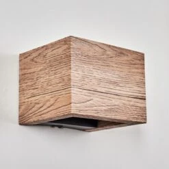 Marmorera Wandleuchte Holzoptik, Schwarz, 1-flammig -Lampe Verkäufe marmorera wandleuchte h3784723 7