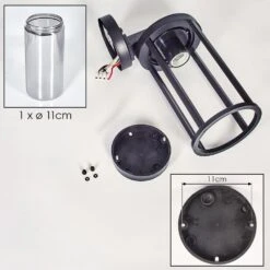 Martinha Außenwandleuchte Schwarz, 1-flammig, Bewegungsmelder -Lampe Verkäufe martinha aussenwandleuchte h3818169 4