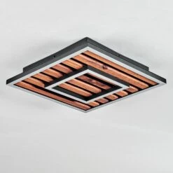 Meron Deckenleuchte LED Holzoptik, Schwarz, 1-flammig -Lampe Verkäufe meron deckenleuchte h3972649 7