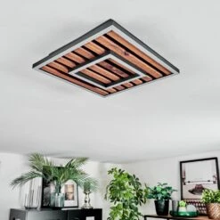 Meron Deckenleuchte LED Holzoptik, Schwarz, 1-flammig -Lampe Verkäufe meron deckenleuchte h3972649 9