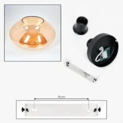 Mertola Deckenleuchte Glas 30 Cm Bernsteinfarben, 1-flammig 16 Mertola Deckenleuchte Glas 30 Cm Bernsteinfarben, 1-flammig -Lampe Verkäufe mertola deckenleuchte glas 30 cm h3822760 4