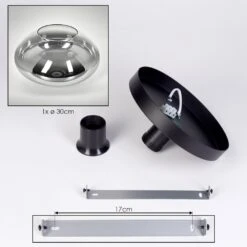 Mertola Deckenleuchte Glas 30 Cm Klar, Rauchfarben, 1-flammig -Lampe Verkäufe mertola deckenleuchte glas 30 cm h3859506 4