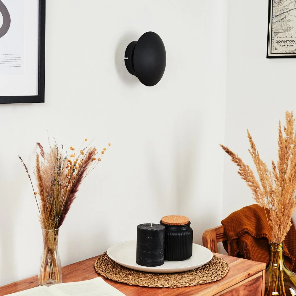 Mezia Wandleuchte LED Schwarz, 1-flammig 4 Mezia Wandleuchte LED Schwarz, 1-flammig – Bild 2