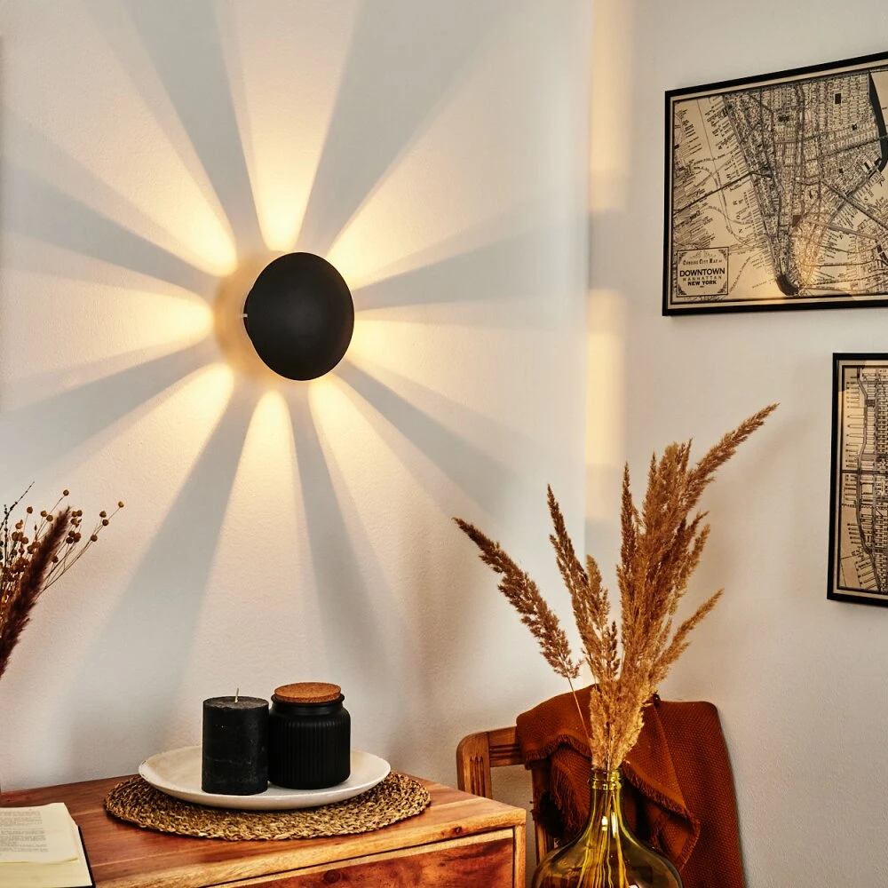 Mezia Wandleuchte LED Schwarz, 1-flammig 13 Mezia Wandleuchte LED Schwarz, 1-flammig – Bild 11