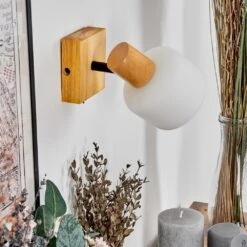 Miguas Wandleuchte Chrom, Naturfarben, Schwarz, 1-flammig -Lampe Verkäufe miguas wandleuchte h3723432 11