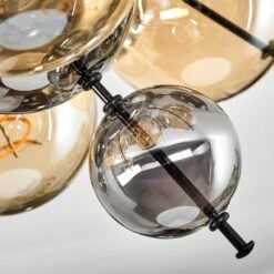 Milheiros Deckenleuchte Bernsteinfarben, Rauchfarben, 3-flammig -Lampe Verkäufe milheiros deckenleuchte h3834169 5