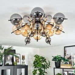 Milheiros Deckenleuchte Bernsteinfarben, Rauchfarben, 3-flammig -Lampe Verkäufe milheiros deckenleuchte h3834169 9