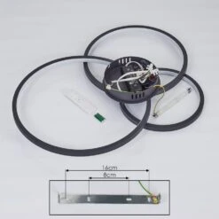 Moemoto Deckenleuchte LED Anthrazit, 1-flammig, Fernbedienung -Lampe Verkäufe moemoto deckenleuchte h3384831 4