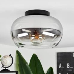 Molloy Deckenleuchte Klar, Rauchfarben, 1-flammig 27 Molloy Deckenleuchte Klar, Rauchfarben, 1-flammig -Lampe Verkäufe molloy deckenleuchte h3626702 12