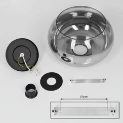 Molloy Deckenleuchte Klar, Rauchfarben, 1-flammig 19 Molloy Deckenleuchte Klar, Rauchfarben, 1-flammig -Lampe Verkäufe molloy deckenleuchte h3626702 4