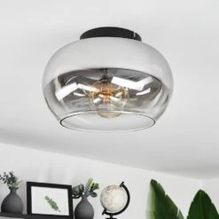 Molloy Deckenleuchte Klar, Rauchfarben, 1-flammig 24 Molloy Deckenleuchte Klar, Rauchfarben, 1-flammig -Lampe Verkäufe molloy deckenleuchte h3626702 9