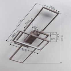 Momahaki Deckenleuchte LED Nickel-Matt, 1-flammig, Fernbedienung -Lampe Verkäufe momahaki deckenleuchte h3384732 3