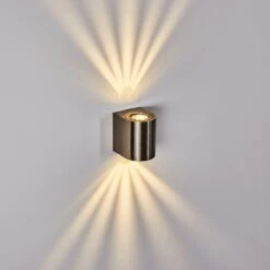 Mora Außenwandleuchte LED Edelstahl, 2-flammig -Lampe Verkäufe mora aussenwandleuchte h3384992 12