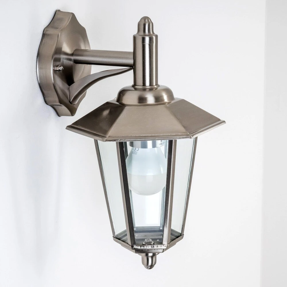 Moskau Außenwandleuchte Edelstahl, Transparent, Klar, 1-flammig 14 Moskau Außenwandleuchte Edelstahl, Transparent, Klar, 1-flammig – Bild 12