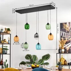 Moyrourkan Hängeleuchte LED Blau, Grün, Klar, Orange, Rauchfarben, 1-flammig -Lampe Verkäufe moyrourkan haengeleuchte h3942840 3