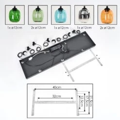Moyrourkan Hängeleuchte LED Blau, Grün, Klar, Orange, Rauchfarben, 1-flammig -Lampe Verkäufe moyrourkan haengeleuchte h3942840 4