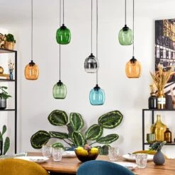 Moyrourkan Hängeleuchte LED Blau, Grün, Klar, Orange, Rauchfarben, 1-flammig -Lampe Verkäufe moyrourkan haengeleuchte h3942840 9