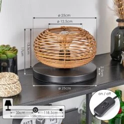 Mulstrand Tischleuchte 25cm Schwarz, 1-flammig -Lampe Verkäufe mulstrand tischleuchte 25cm h3779743 3