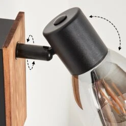 Murianette Wandleuchte Naturfarben, Schwarz, 1-flammig -Lampe Verkäufe murianette wandleuchte h3584934 5