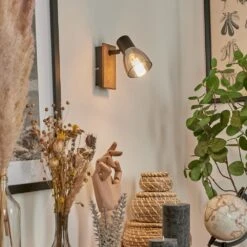 Murianette Wandleuchte Naturfarben, Schwarz, 1-flammig -Lampe Verkäufe murianette wandleuchte h3584934 6