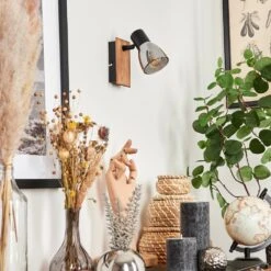 Murianette Wandleuchte Naturfarben, Schwarz, 1-flammig -Lampe Verkäufe murianette wandleuchte h3584934 9