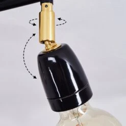 Musland Deckenleuchte Gold, Schwarz, 2-flammig -Lampe Verkäufe musland deckenleuchte h3410240 2