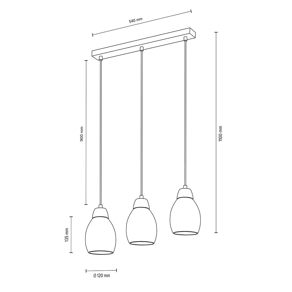 Nacimiento Pendelleuchte Holz Hell, 3-flammig 4 Nacimiento Pendelleuchte Holz Hell, 3-flammig – Bild 2