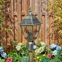 Naofe Wegeleuchte Braun, Gold, 1-flammig, Bewegungsmelder -Lampe Verkäufe naofe wegeleuchte h3969243 10