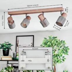 Nelar Deckenleuchte Bronze, Chrom, 4-flammig -Lampe Verkäufe nelar deckenleuchte h9003700 3