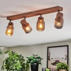 Nelar Deckenleuchte Bronze, Chrom, 4-flammig -Lampe Verkäufe nelar deckenleuchte h9003700 8