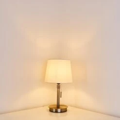 Neuville Tischleuchte Nickel-Matt, 1-flammig -Lampe Verkäufe neuville tischleuchte h3285220 do1 10