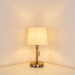 Neuville Tischleuchte Nickel-Matt, 1-flammig -Lampe Verkäufe neuville tischleuchte h3285220 do1 12