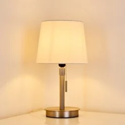 Neuville Tischleuchte Nickel-Matt, 1-flammig -Lampe Verkäufe neuville tischleuchte h3285220 do1 15