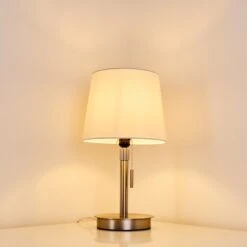 Neuville Tischleuchte Nickel-Matt, 1-flammig -Lampe Verkäufe neuville tischleuchte h3285220 do1 18