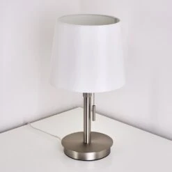 Neuville Tischleuchte Nickel-Matt, 1-flammig -Lampe Verkäufe neuville tischleuchte h3285220 do1 6