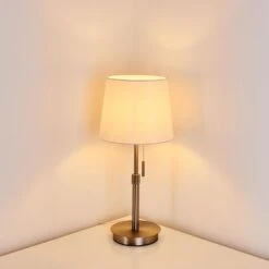 Neuville Tischleuchte Nickel-Matt, 1-flammig -Lampe Verkäufe neuville tischleuchte h3285220 do1 8