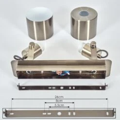 Neves Deckenleuchte Messing, 2-flammig -Lampe Verkäufe neves deckenleuchte h3621400 4