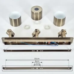 Neves Deckenleuchte Messing, 3-flammig -Lampe Verkäufe neves deckenleuchte h3622674 4