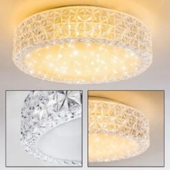 Norra Deckenleuchte LED Weiß, 1-flammig