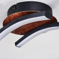 Odda Deckenleuchte LED Holzoptik, Schwarz, 2-flammig -Lampe Verkäufe odda deckenleuchte h3436950 5