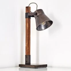 Oksbol Tischleuchte Dunkelbraun, Grau, Stahl Gebürstet, 1-flammig -Lampe Verkäufe oksbol tischleuchte h3349588 6