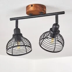 Omba Deckenleuchte Holz Dunkel, Schwarz, 2-flammig -Lampe Verkäufe omba deckenleuchte h3402962 7