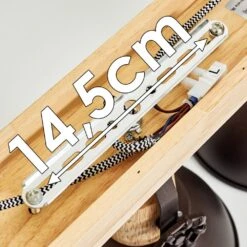 Orny Deckenleuchte Anthrazit, Holz Hell, 3-flammig -Lampe Verkäufe orny deckenleuchte h3295090 10