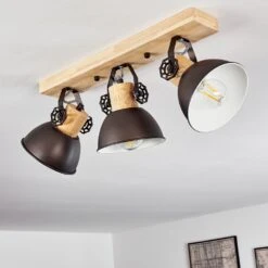 Orny Deckenleuchte Anthrazit, Holz Hell, 3-flammig -Lampe Verkäufe orny deckenleuchte h3295090 13
