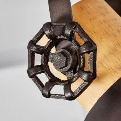 Orny Deckenleuchte Anthrazit, Holz Hell, 3-flammig -Lampe Verkäufe orny deckenleuchte h3295090 17