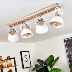 Orny Deckenleuchte Holz Hell, Weiß, 4-flammig -Lampe Verkäufe orny deckenleuchte h3408551 9