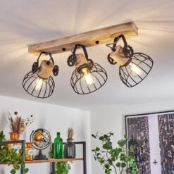 Orny Deckenleuchte Naturfarben, Schwarz, 3-flammig -Lampe Verkäufe orny deckenleuchte h3424315 10