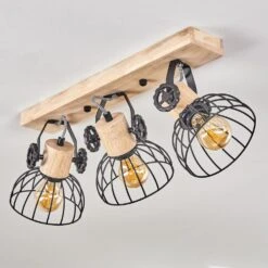 Orny Deckenleuchte Naturfarben, Schwarz, 3-flammig -Lampe Verkäufe orny deckenleuchte h3424315 7
