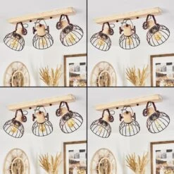 Orny Deckenleuchte Naturfarben, Rostfarben, 3-flammig -Lampe Verkäufe orny deckenleuchte h3424391 1